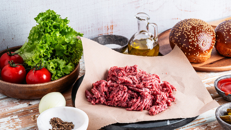 raw ground beef