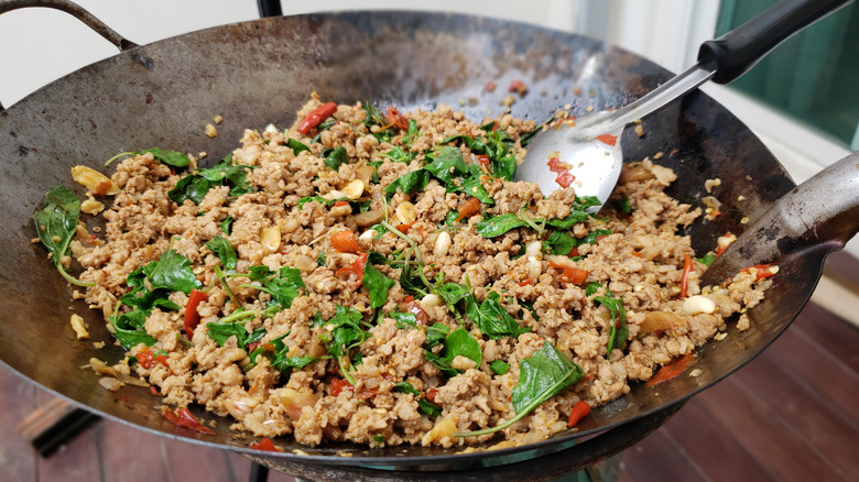 minced pork with thai basil