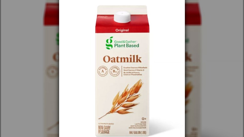 Good and Gather Oat Milk carton