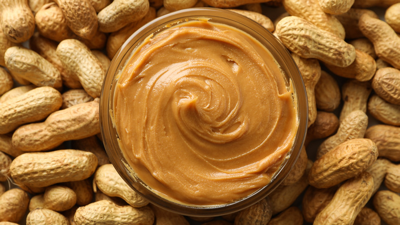 Peanut butter and peanuts