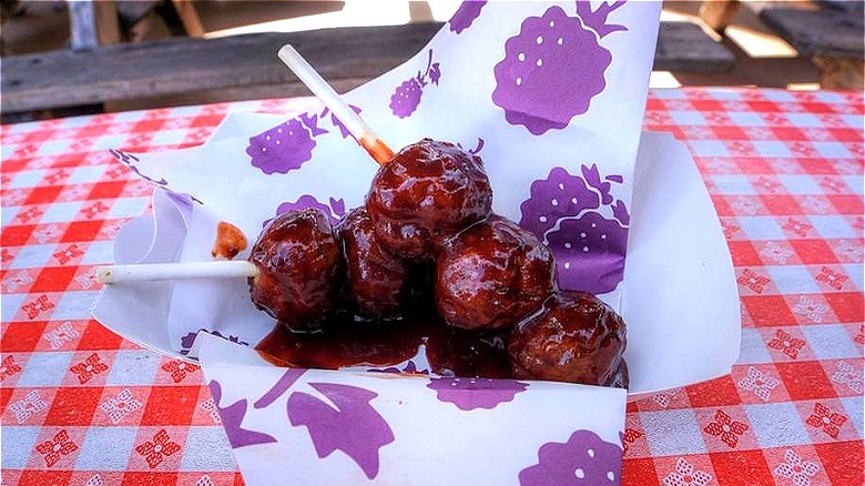 Knott's Berry Farm boysenberry meatballs