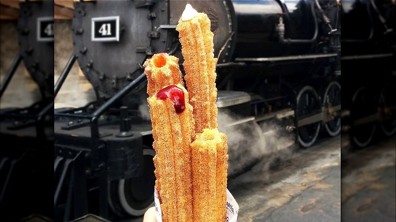 Knott's Berry Farm stuffed churros