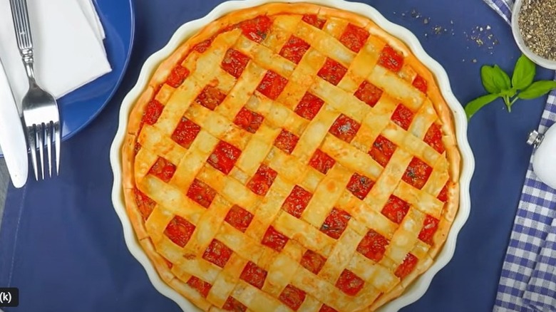 lasagna noodle lattice pie