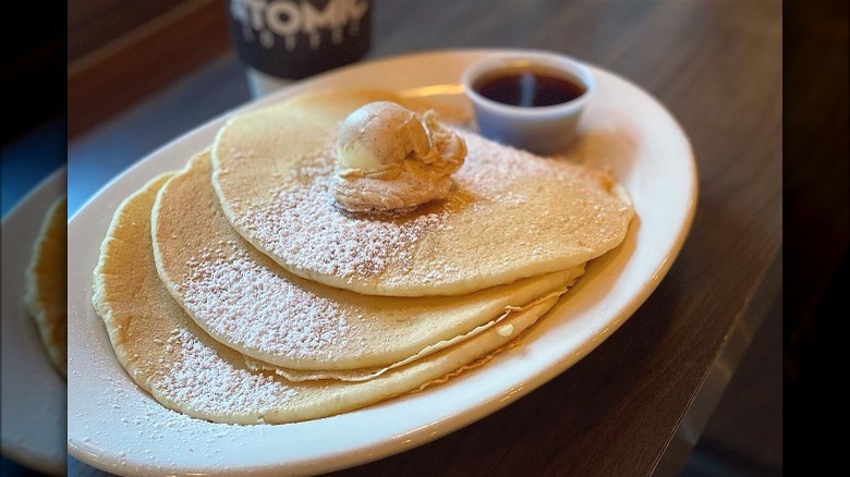 Pancakes with cinnamon butter