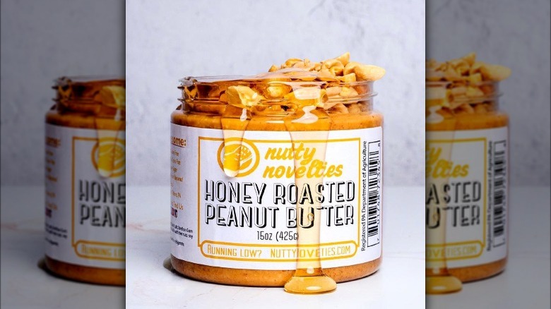 Honey roasted peanut butter jar