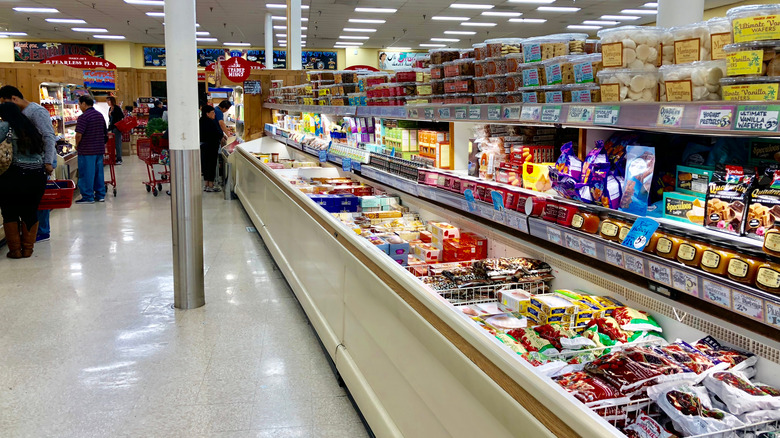 The freezer aisle at Trader Joe's