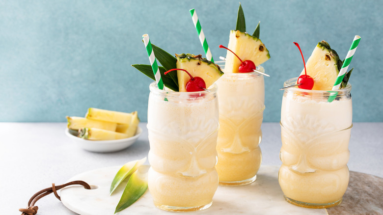 creamy tiki cocktails