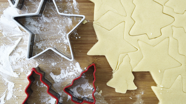 Christmas stamped sugar cookies