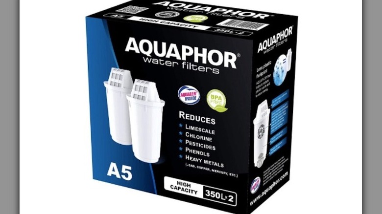 Aquaphor water filter replacements box