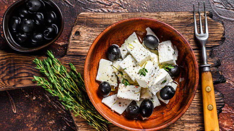 Feta with olives