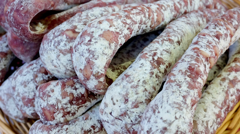 Arles Salami at a market