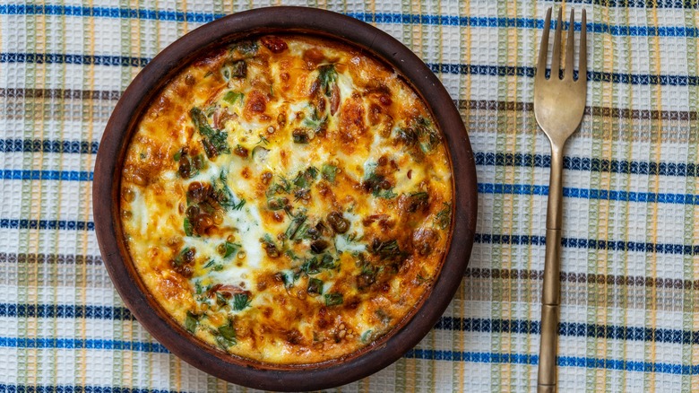 ceramic bowl frittata