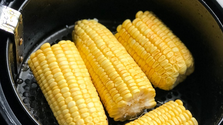 Corn in an air fryer