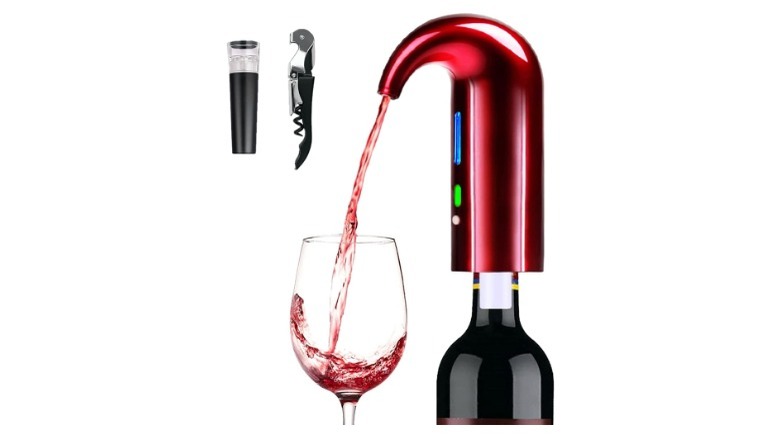 electric wine aerator with accessories