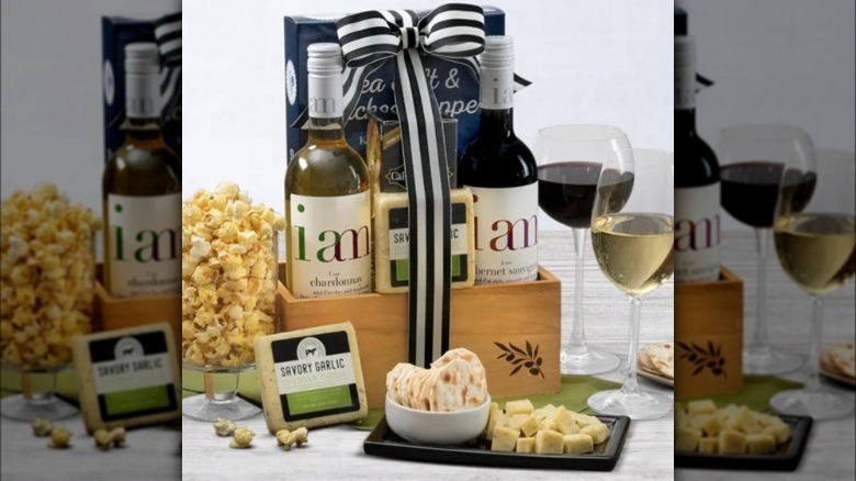 Gourmet Indulgences wine gift crate