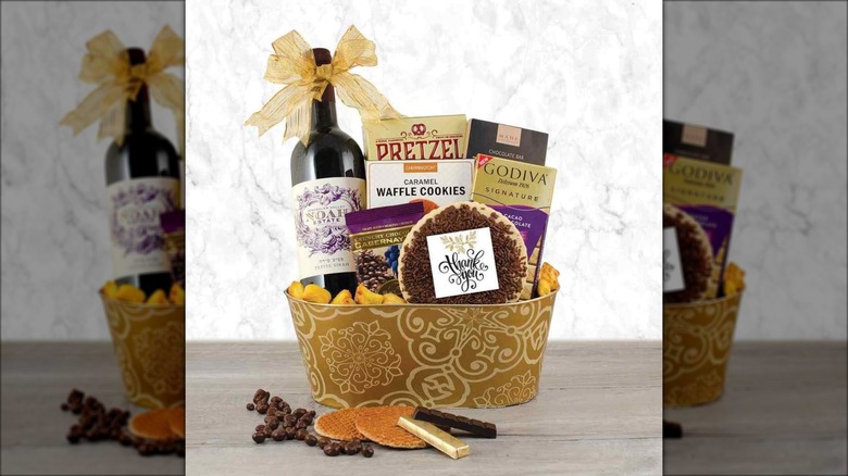 Much Appreciated red wine basket