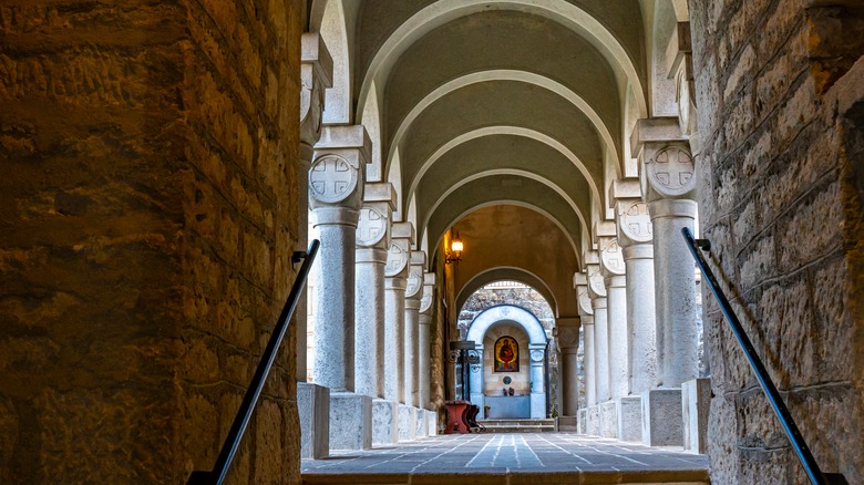 Hallway at Bukovo monastery