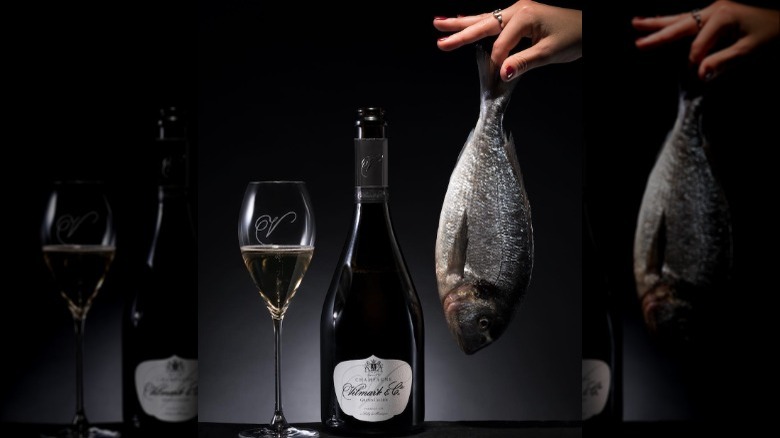 Vilmart & Cie Champagne with fish