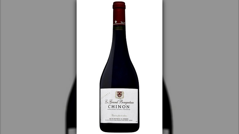 bottle of cabernet franc wine