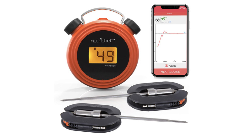 NutriChef Smart BBQ grill thermometer