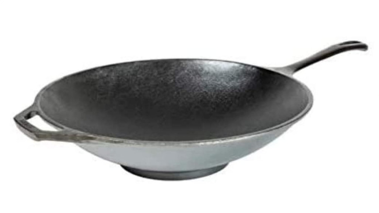 lodge cast iron wok 