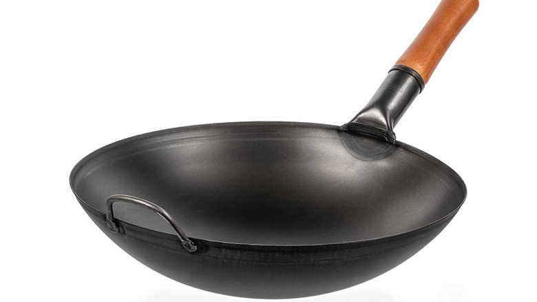 yosukata carbon steel round-bottomed wok