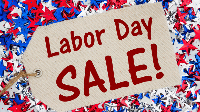 labor day sale tag