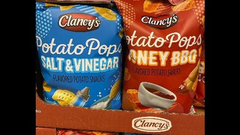 Two Clancy bags in a store