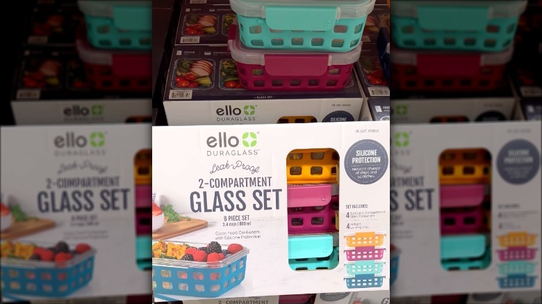 colorful Costco meal prep containers