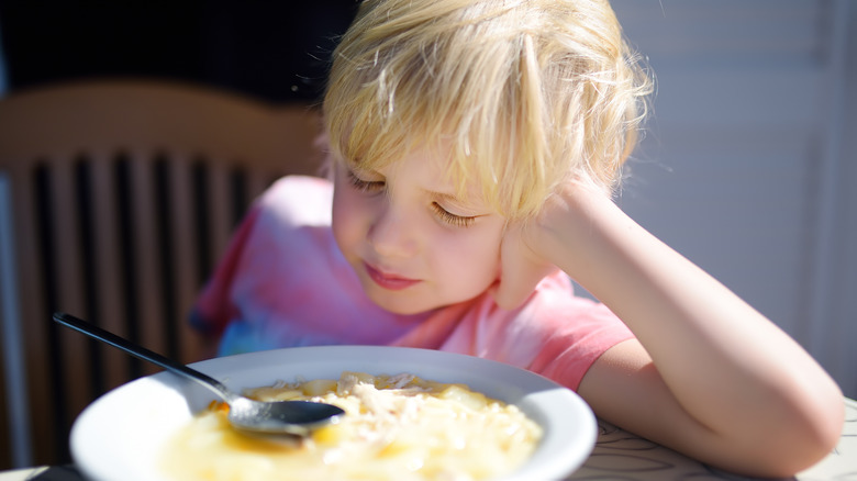 Child won't eat soup