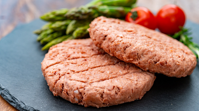 Plant-based meat substitute patties