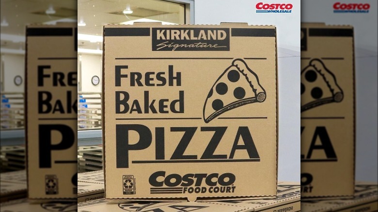 Pizza box from Costco