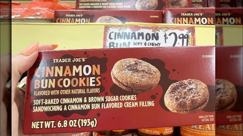 box of Trader Joe's cinnamon cookies