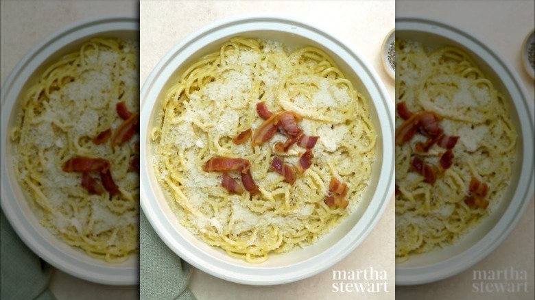 Martha Stewart's pasta carbonara