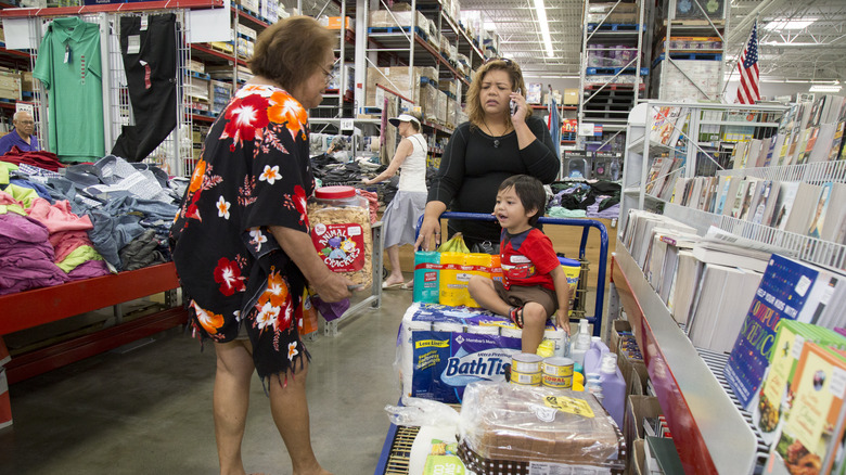 shoppers at a Sam's Club