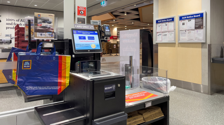 Aldi self-service checkouts in Melbourne, Australia