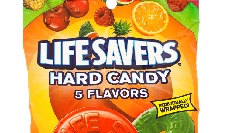 bag of life savers fruit candy