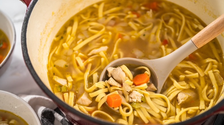 chicken soup with kluski noodles