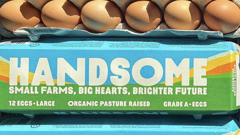 Handsome Farms eggs package