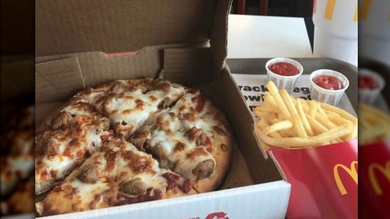 McPizza and fries