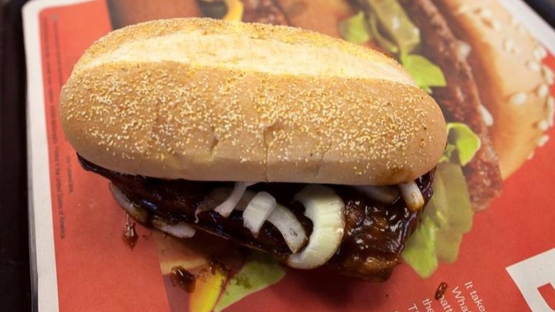 McRib sandwich 