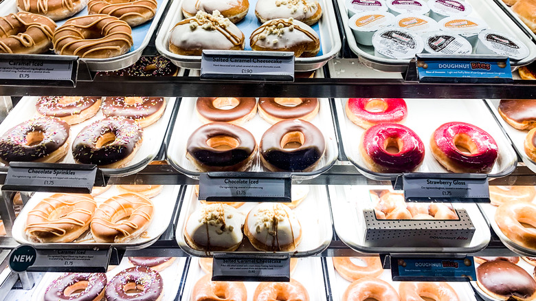 display of krispy kreme donuts