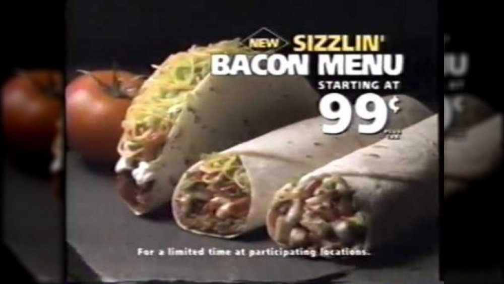 taco bell flop sizzlin bacon menu