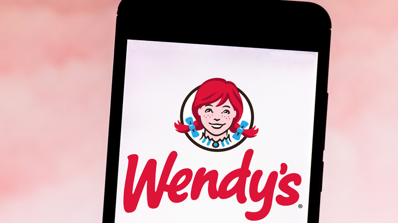 Wendy's Logo On Smartphone