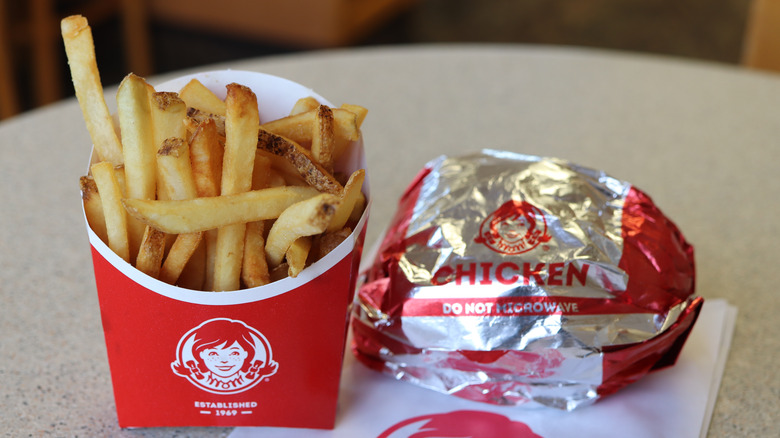 Wendy's Chicken Sandwich And Fries