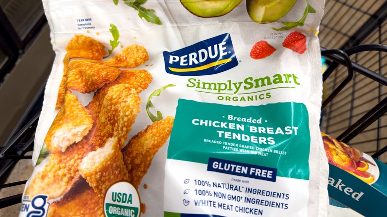 Bag of Perdue chicken breast tenders