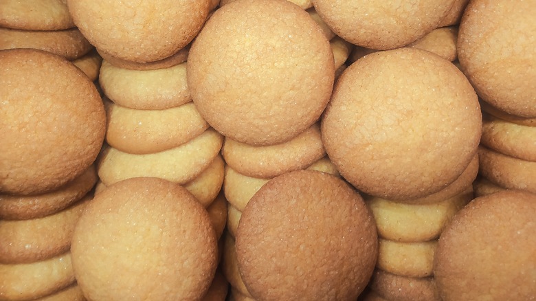 Stacks of sugar cookies