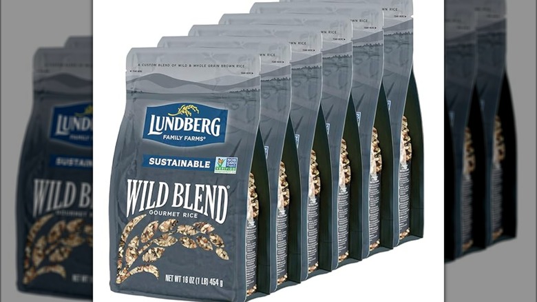 bags of Lundberg wild blend rice