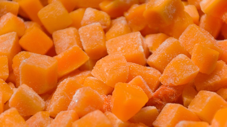 Frozen cubed butternut squash