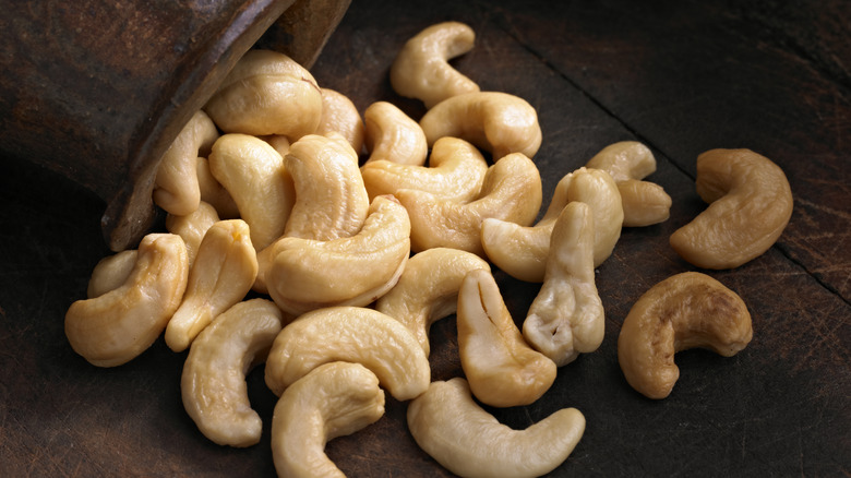 cashews on surface